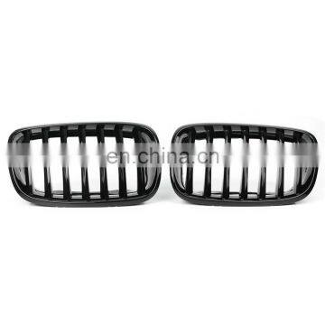 Front Bumper Kidney Sport Grille Grill Glossy Black 07-13 for BMW E70 E71 X5 X6
