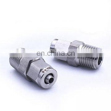 High quality quick coupler 1/4 to 1/2 male thread stainless steel hydraulic fittings uk stainless steel grooved fittings