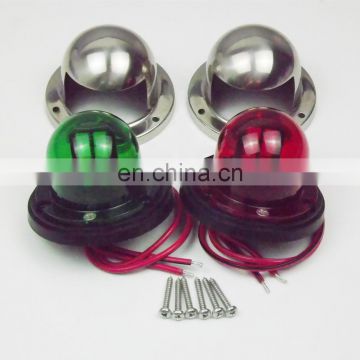 12V LED Yacht traffic light Stainless Steel Accessories For Bow Marine Boat