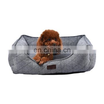 Custom Factory Classic Design Cozy Luxury Soft Dog Cat Pet Bed