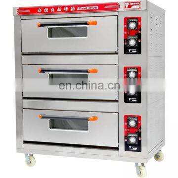 Stainless Steel Electric Baking Oven With Stone for Pizza Bread Baking Oven Double Layers Four Trays Decks