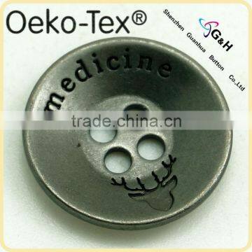 dome shape 4 hole button for coats