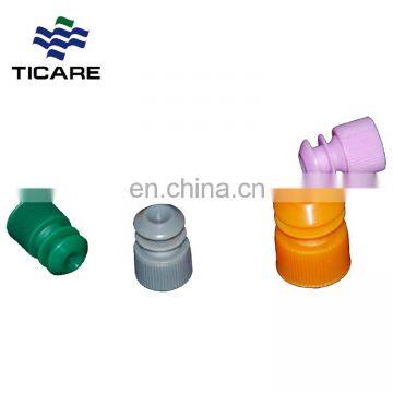 Royal Blue Yellow Flange Type High Grip Type Serum Plastic Test Tube Stopper With Hole and for Tube photo-3