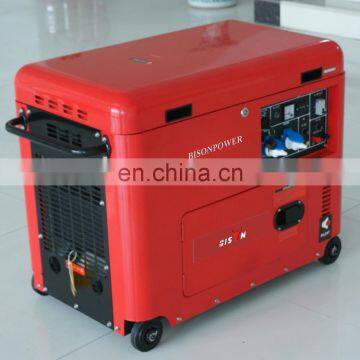 BISON CHINA TaiZhou 6.5kw Silent Type ISO9001 CE Man Diesel Generator photo-3