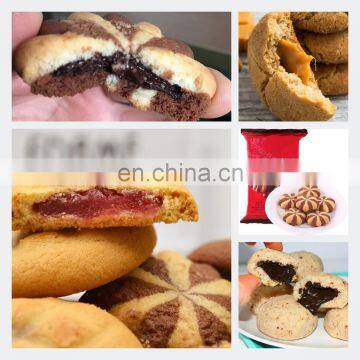 PLC Touch Screen Double Fillings Two Colors Biscuit Cookies Encrusting Machine for Sale photo-5