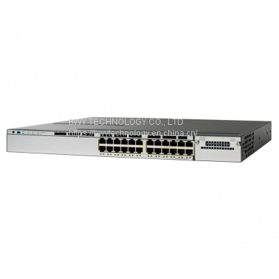 Cisco 3850 PoE Layer 2 Network Switch 24 Port PoE+ Managed Stackable Ethernet Switch