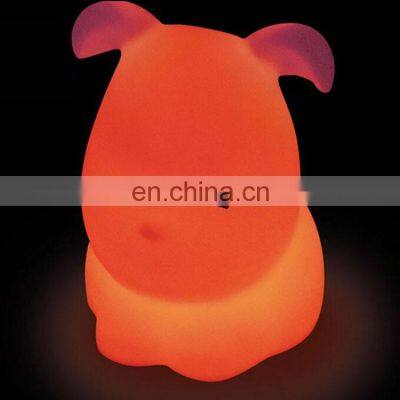 2019 New brightness adjustable remote control LED dog night light for kids children baby