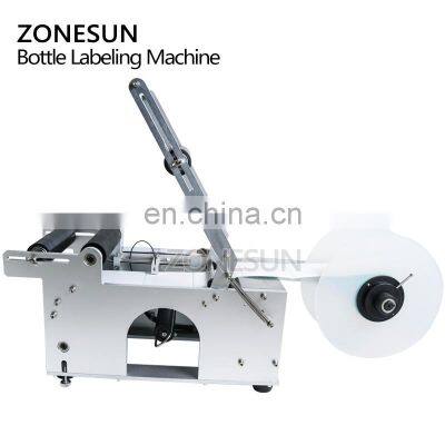 ZONESUN TB-50 Electric Sticker Glass Ampoule Vial Plastic Round Bottle Labeling Machine photo-4