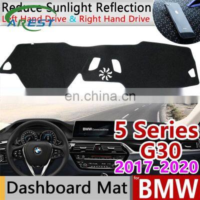 for BMW 5 Series G30 2017 2018 2019 2020 Anti-Slip Mat Dashboard Cover Pad Dashmat Carpet Cape Accessories 520i  525i 530i 540i