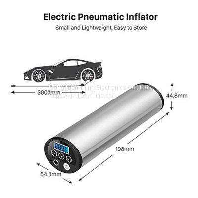 YI JING OEM USB Charging Li-ion Battery 150PSI Digital Tire Inflator Cordless Mini Small Portable Air Compressor Pump photo-2