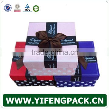 custom high quanlity handmade watch paper box packaging / decorative paper box packaging