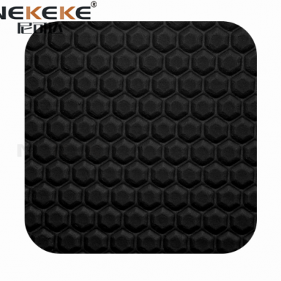 NEKEKE 90*175 cm Black + Hexagon on surface Boat Yacht Marine Rubber Pattern EVA Deck Foam Sheet