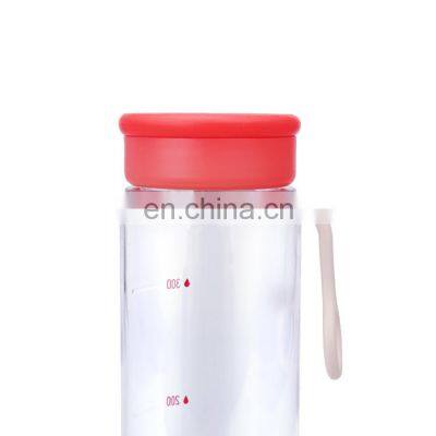 2021 factory price  400ml plastic drink bottle Red Earth customized water bottle with holder tritan material eco friendly