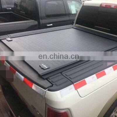 Car Accessories High Quality Retractable Rolling Bed Cover Tonneau Cover with Two Locks for Ford F150 Dodge Ram