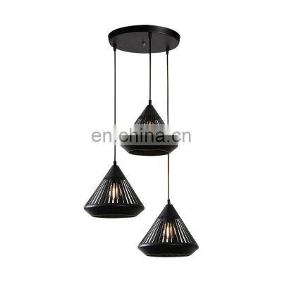 Dining-room three-head contracted vogue Chandelier individual Iron character creative pendant Light