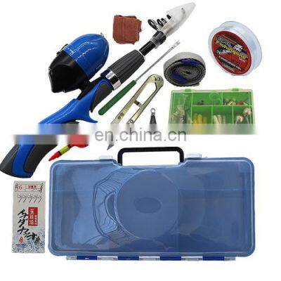 in stock Spinning Telescopic Fishing Rod and Reel Combo Kit Set with Line Lures Hooks Reel and Carry Bag