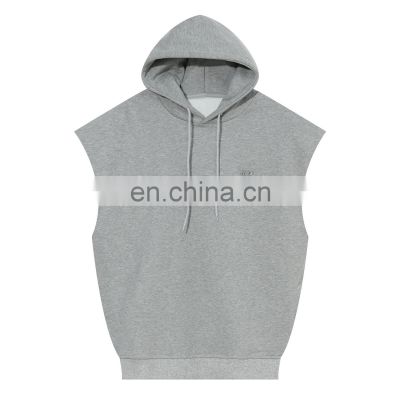 Breathable solid color thick cotton zipper up spring men sweatshirt clothing 2022