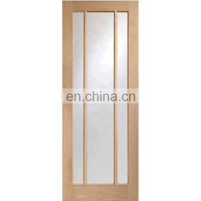 Oak wood fire door fireproof 2 hours fire rated door