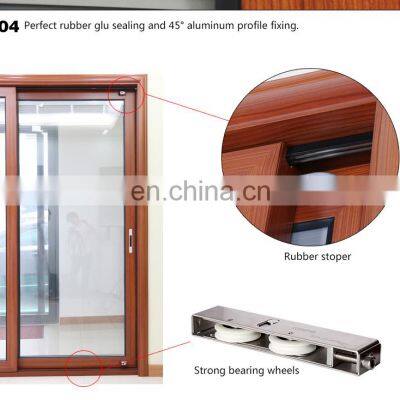 Elegant Design 3 Track Aluminum Balcony Sliding Door With Fly Screen photo-5