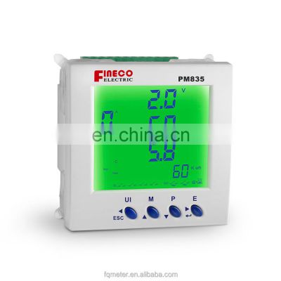 PM835 three phase multifunction meter 3-phase digital panel meter digital ac wattmeter