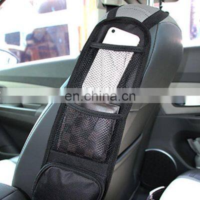 Car Seat Storage Bag Seat Side Hanging Bag Mesh Organizer for Small Items Multi-Pocket Phone Holder Car Accessories