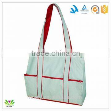 natural 100% cotton long handle tote canvas bag