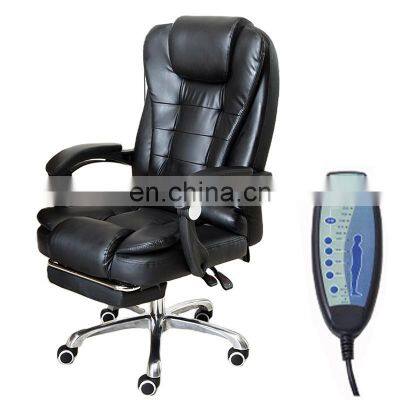 home office furniture luxury modern pu leather manager swivel wheels executive ergonomic massage office chair for sale