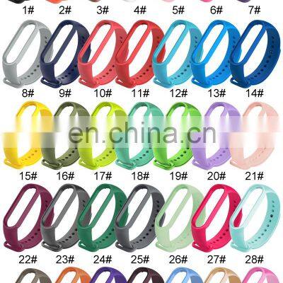 M5 Boorui 2021 Mi Band 5 Strap Sport Mi Band 4 Strap Silicone Wristbands Miband 6 Strap For Mi Band 6 5 4 3 Replacement photo-3