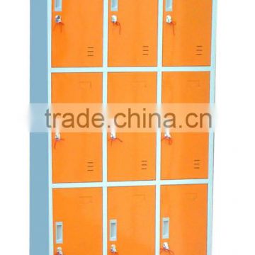 modern design steel parcel storage 6 door colorful gym locker