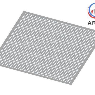 Square Holes Aluminum Perforated Sheet Metal HJP-1015S Square Perforated Sheet Metal photo-2