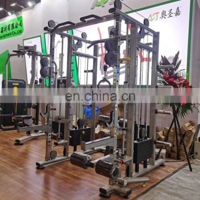 The hottest sale in high quality commercial gym equipment Multi function machine Pulldown low row&Function Smith