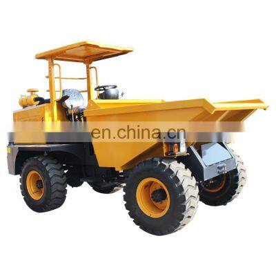 FCY30 Rotary Type Hydraulic 4x4 drive dump truck 3 ton rotating small site dumper