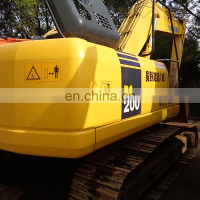 Used Komatsu PC200-7 crawler  excavator price cheap