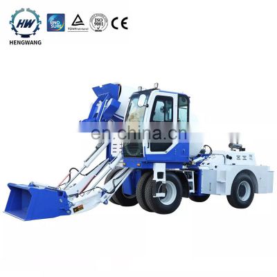 Hengwang HWJB350 Low Price Cement Mobile Small Mini 3.5m3 Automatic Self Loading Concrete Mixer Truck