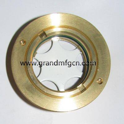 Air compressor circular brass oil sight glass BSP bulls eye oil levels