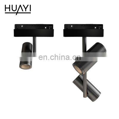 HUAYI Hot Selling Adjustable Ceiling Commercial Magnetic 12 16 20 3 5 7 10 W LED Track Light