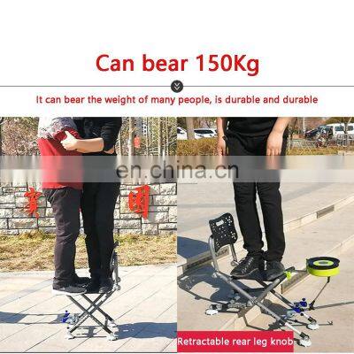 Outdoor Multifunctional Strong Load-Bearing Aluminum Alloy Carp Fishing Chairs Adjustable Backrest Four-leg Recliner Folding Fis photo-3