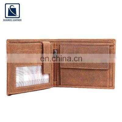 Best Quality Custom Logo Genuine Leather RFID Blocking Men's Wallet