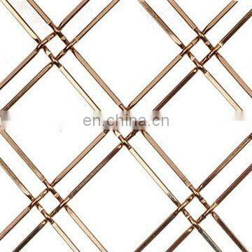 decorative curtain mesh corrugated metal woven mesh  crimped wire mesh