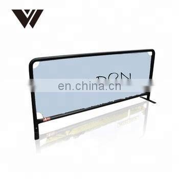 Square Pipe/Tube Frame Expandable Outdoor Cafe Barrier For Advertising Safety Breeze Barrier Advertising Banner Custom