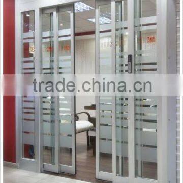 Double open exterior doors automatic telescopic doors for office