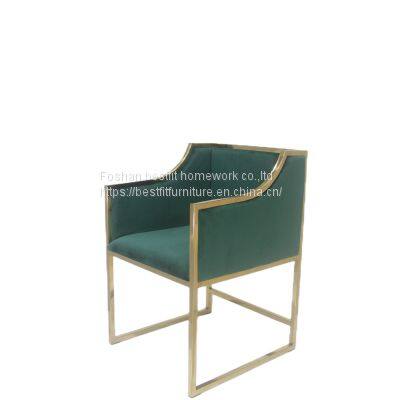 XC190 chair stainless steel dining chair modern design nice looking green chair