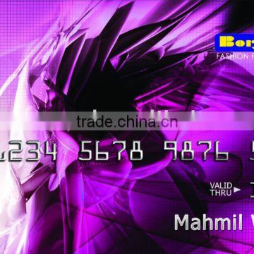 Fashion design smart store card with embossing number