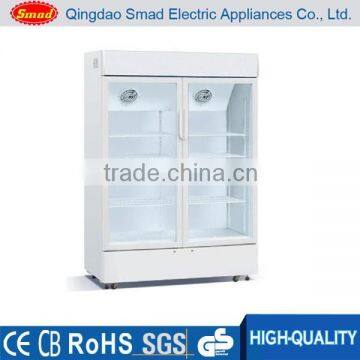 Direct cooling glass display showcase/drink refrigerator/beer cooler