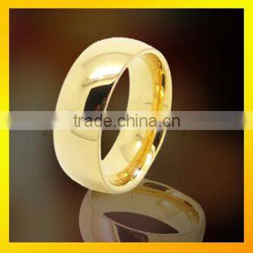 8mm 14k gold plated tungsten carbide rings