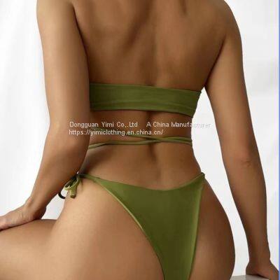 SWIMWEAR 2 in 1 Top and Bottom Set With Coverup