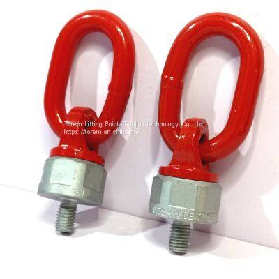 TOREM straight pull lifting eye bolt, lifting eye screw, rotating lifting eye extended screw