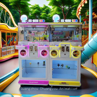 Double Position Boutique Crane Machine With Storage Display Cabinet Crane Machine photo-4