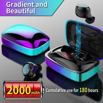New Arrival X29 TWS BT 5.0 Earphone Wireless Earbuds LED Digital Display Battery Screen Headphones Gradual Colorful Headsets Ear photo-5