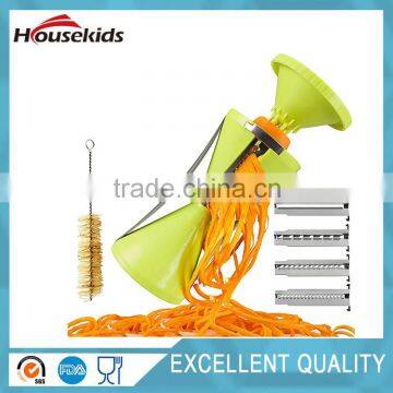 4-Blade Vegetable Spiral Slicer Kitchen Cutter Peeler Set photo-3